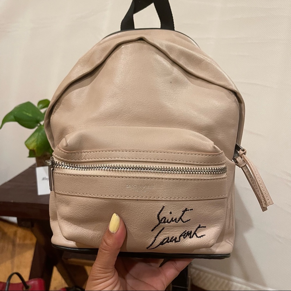 Authentic Saint Laurent YSL Mini Toy City Backpack 100% Authentic - Picture 3 of 13